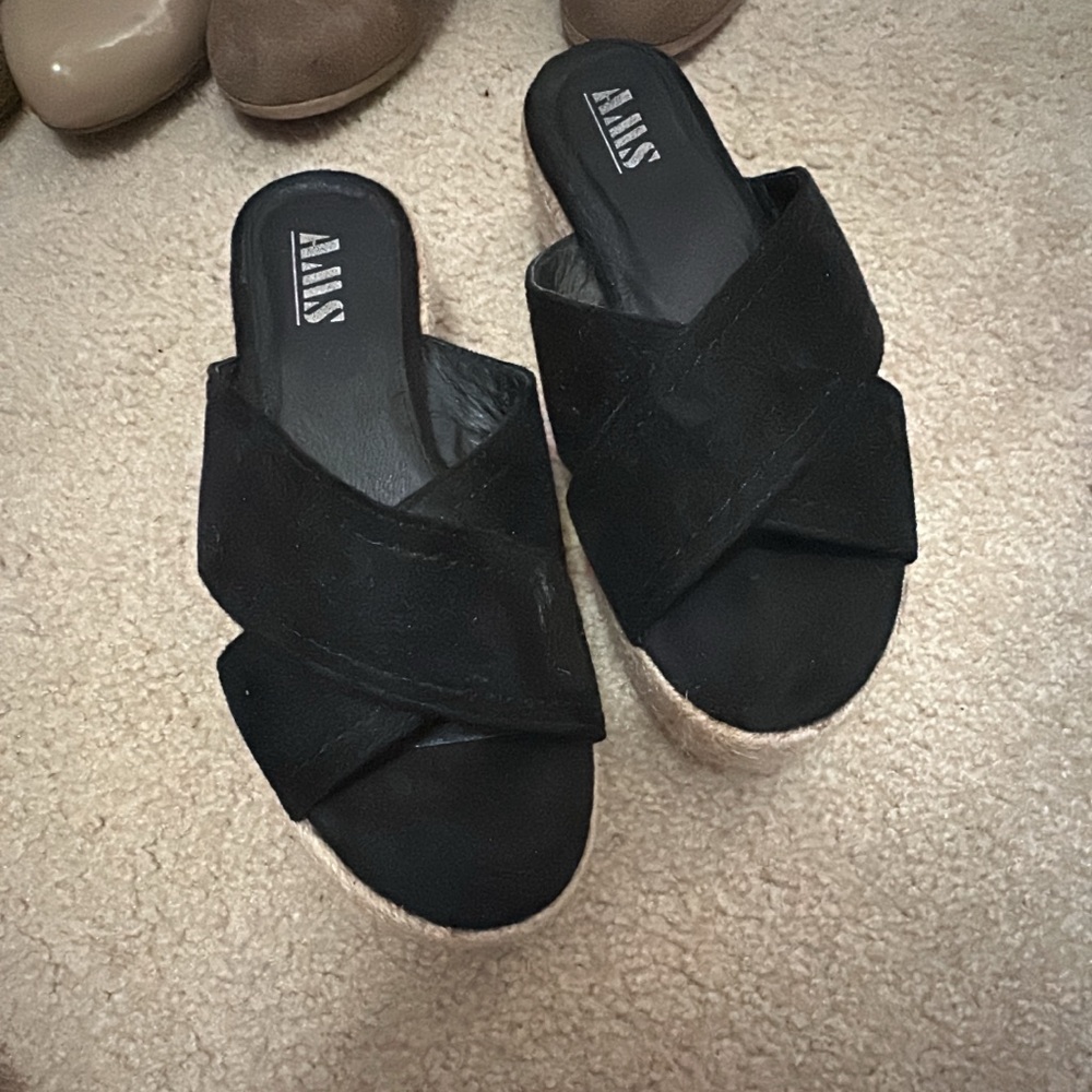 Slip on Black Espadrilles